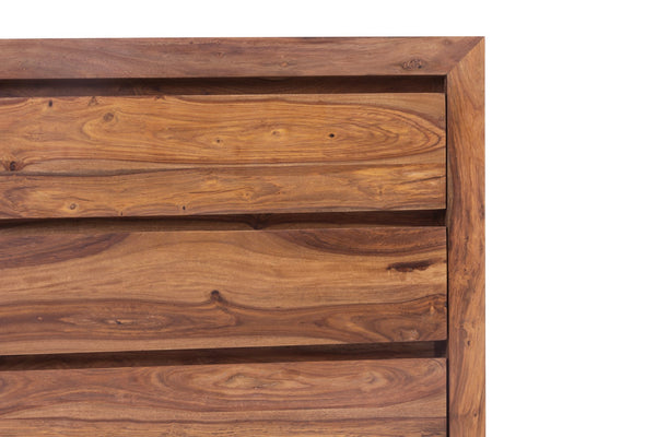Porter Designs Urban Solid Sheesham Wood Contemporary Dresser Natural 04-117-01-1427