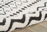 Nourison Kamala DS501 Tribal Machine Made Power-loomed Indoor only Area Rug White 7'10" x 10'6" 99446407436