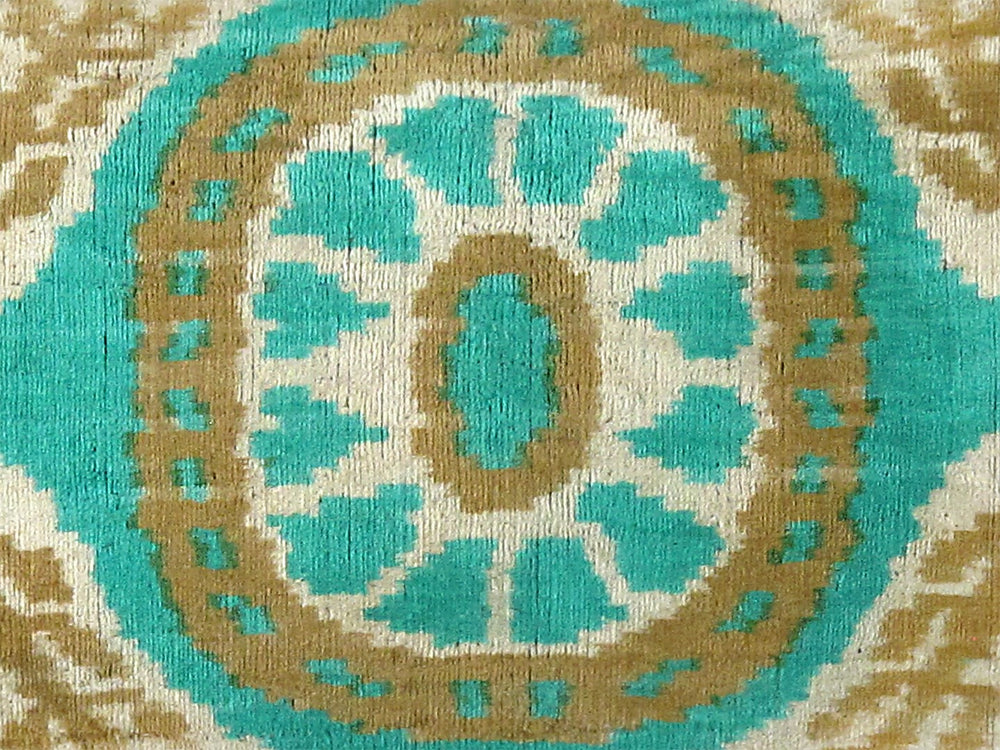 Pasargad Ikat Velvet Pillow- ik28-PASARGAD