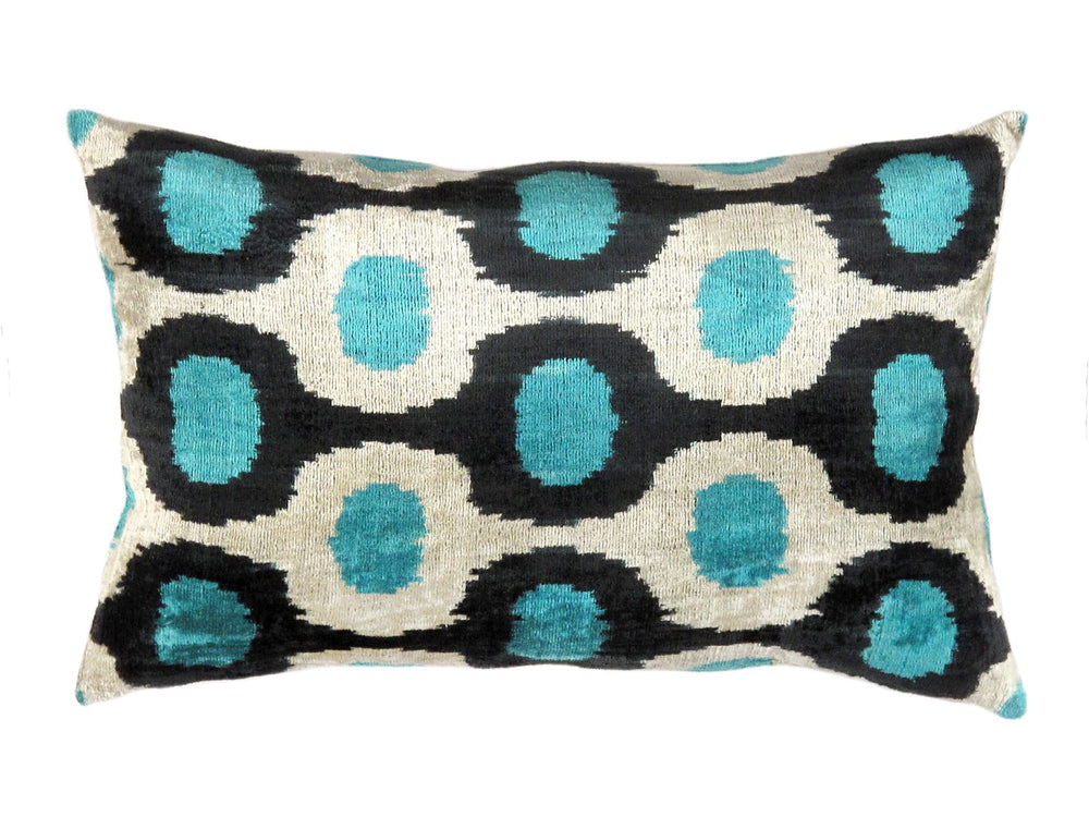 Pasargad Ikat Velvet Pillow- ik29-PASARGAD