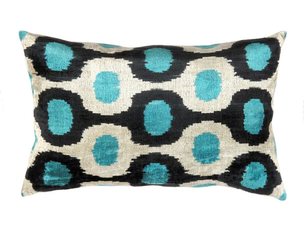 Pasargad Ikat Velvet Pillow- ik29-PASARGAD