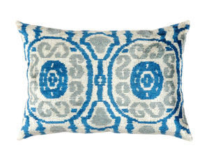 Pasargad Ikat Velvet Pillow- ik30-PASARGAD