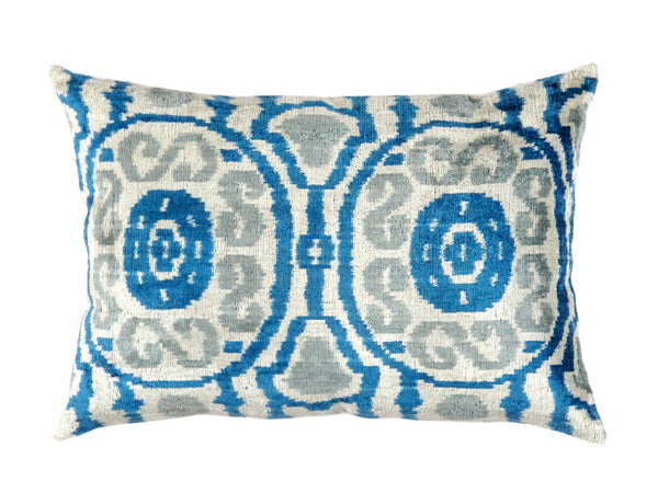 Pasargad Ikat Velvet Pillow- ik30-PASARGAD