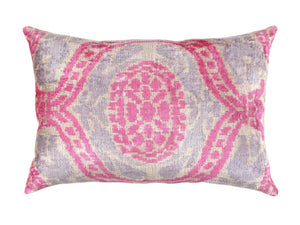 Pasargad Ikat Velvet Pillow- ik31-PASARGAD