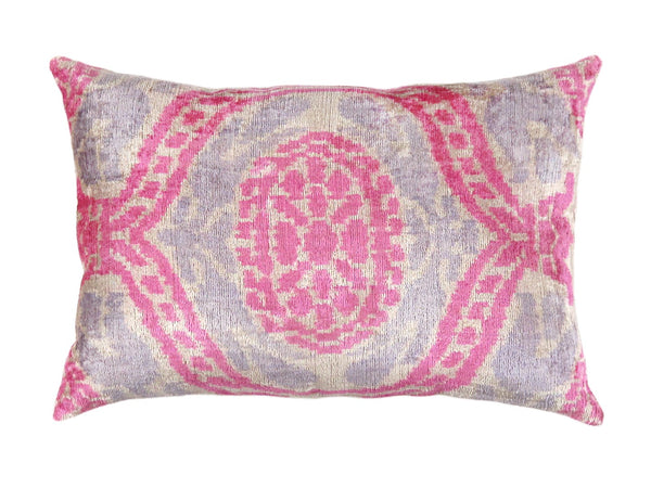 Pasargad Ikat Velvet Pillow- ik31-PASARGAD