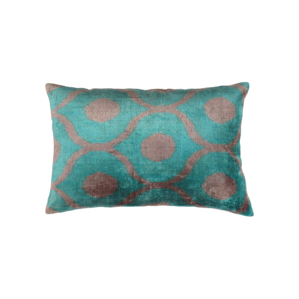 Pasargad Ikat Velvet Pillow- IK41 16X24-PASARGAD