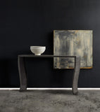 Hooker Furniture Melange Modern/Contemporary Sheet Metal and Onyx Everett Console Table 638-85320-WH