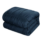 Kaiah Navy King 3pc Comforter Set