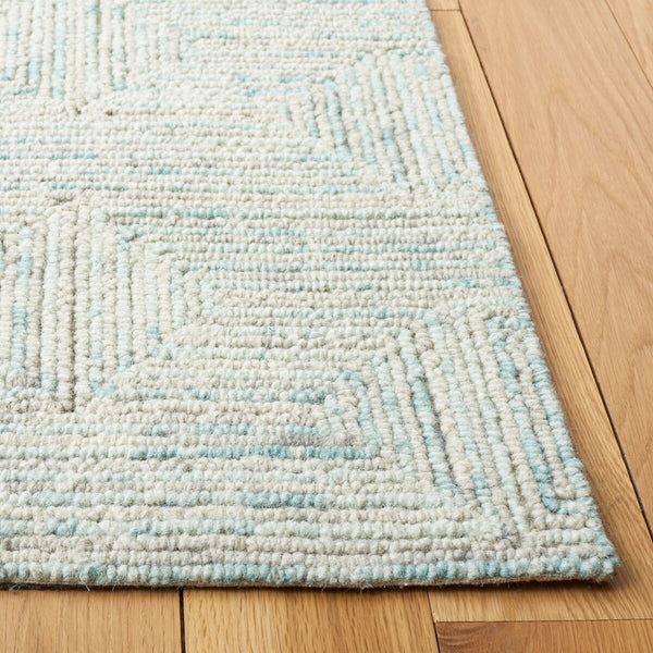 Ikat Hand Tufted 100% Wool Pile Rug – Luxurious Softness, Exquisite Design for Your Home Décor