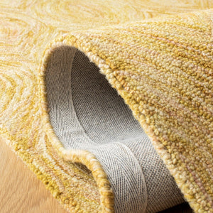 Ikat Ikt631 Contemporary Hand Tufted 100% Wool Pile Rug Gold