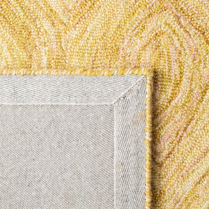 Ikat Ikt631 Contemporary Hand Tufted 100% Wool Pile Rug Gold