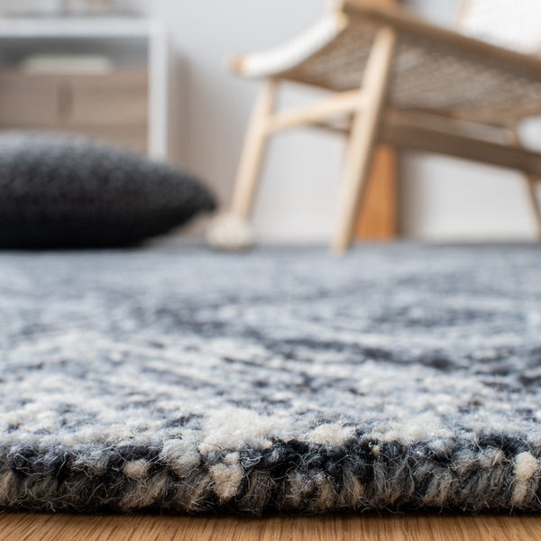 Ikat Ikt631 Contemporary Hand Tufted 100% Wool Pile Rug Grey