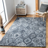 Ikat Ikt631 Contemporary Hand Tufted 100% Wool Pile Rug Grey