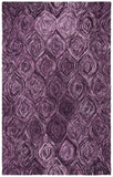 Ikat Ikt631 Contemporary Hand Tufted 100% Wool Pile Rug Purple