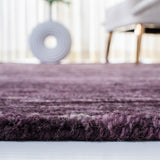 Ikat Ikt633 Contemporary Hand Tufted 100% Wool Pile Rug Purple