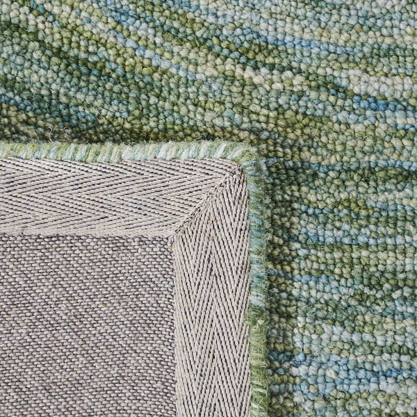 Ikat Ikt633 Contemporary Hand Tufted 100% Wool Pile Rug Sage / Green