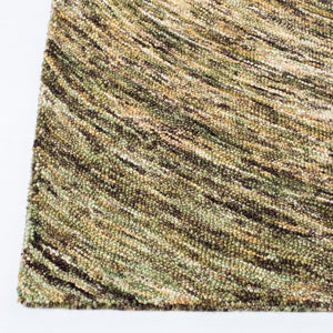 Ikat Ikt633 Contemporary Hand Tufted 100% Wool Pile Rug Green