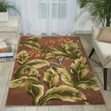 Nourison Tropics TS02 Floral Handmade Tufted Indoor Area Rug Khaki 3'6" x 5'6" 99446817815