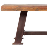 Porter Designs Brooklyn Eco-Friendly Reclaimed Wood Reclaimed Dining Bench Multicolored 07-114-13-5295-KIT