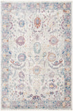 Illusion 703  Power Loomed Viscose Pile Rug Cream / Purple