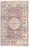 Illusion 708  Power Loomed Viscose Pile Rug Rose / Cream