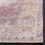 Illusion 708  Power Loomed Viscose Pile Rug Rose / Cream