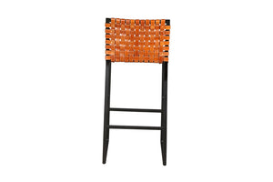 Porter Designs Veracruz Basket-Woven Leather Transitional Dining Chair Brown 07-218-24-2718