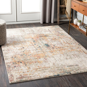 Illusions ILS-2300 Modern Polypropylene, Polyester Rug ILS2300-912 Cream, Light Gray, Medium Gray, Saffron, Navy, Peach, Burnt Orange, Sage, Dark Green 70% Polypropylene, 30% Polyester 9' x 12'