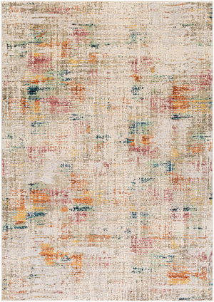 Illusions ILS-2303 Modern Polypropylene, Polyester Rug ILS2303-912 Cream, Light Gray, Medium Gray, Saffron, Rose, Pale Pink, Navy, Sage, Dark Green 70% Polypropylene, 30% Polyester 9' x 12'