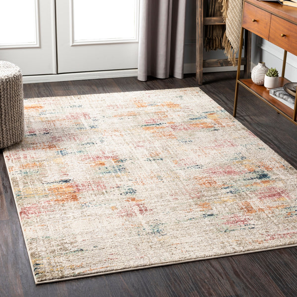 Illusions ILS-2303 Modern Polypropylene, Polyester Rug ILS2303-912 Cream, Light Gray, Medium Gray, Saffron, Rose, Pale Pink, Navy, Sage, Dark Green 70% Polypropylene, 30% Polyester 9' x 12'