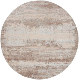 Nourison Rustic Textures RUS03 Painterly Machine Made Power-loomed Indoor Area Rug Beige 7'10" x round 99446835918