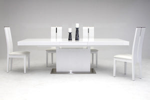 VIG Furniture Modrest Zenith - Modern White Extendable Dining Table VGGU841XT-WHT
