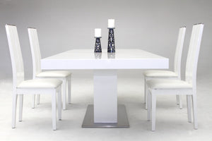 VIG Furniture Modrest Zenith - Modern White Extendable Dining Table VGGU841XT-WHT