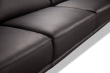 VIG Furniture Accenti Italia Darwin - Italian Modern Dark Brown Leather Sofa VGDD-DARWIN