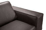 VIG Furniture Accenti Italia Darwin - Italian Modern Dark Brown Leather Sofa VGDD-DARWIN