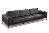 VIG Furniture Accenti Italia Darwin - Italian Modern Dark Brown Leather Sofa VGDD-DARWIN