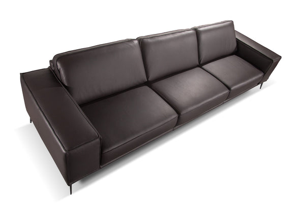 VIG Furniture Accenti Italia Darwin - Italian Modern Dark Brown Leather Sofa VGDD-DARWIN