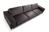 VIG Furniture Accenti Italia Darwin - Italian Modern Dark Brown Leather Sofa VGDD-DARWIN