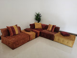 VIG Furniture Divani Casa Dubai - Modern Multicolored Fabric Modular Sectional Sofa VGKN-K8450-BB