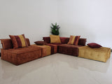 VIG Furniture Divani Casa Dubai - Modern Multicolored Fabric Modular Sectional Sofa VGKN-K8450-BB