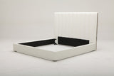 VIG Furniture Modrest Valhalla - Contemporary White Fabric Q Bed VGKK-KFB1008-WHT-BED-1