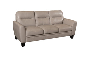 Porter Designs Matera Top Quality Leather Transitional Sofa Cream 02-189C-01-3617