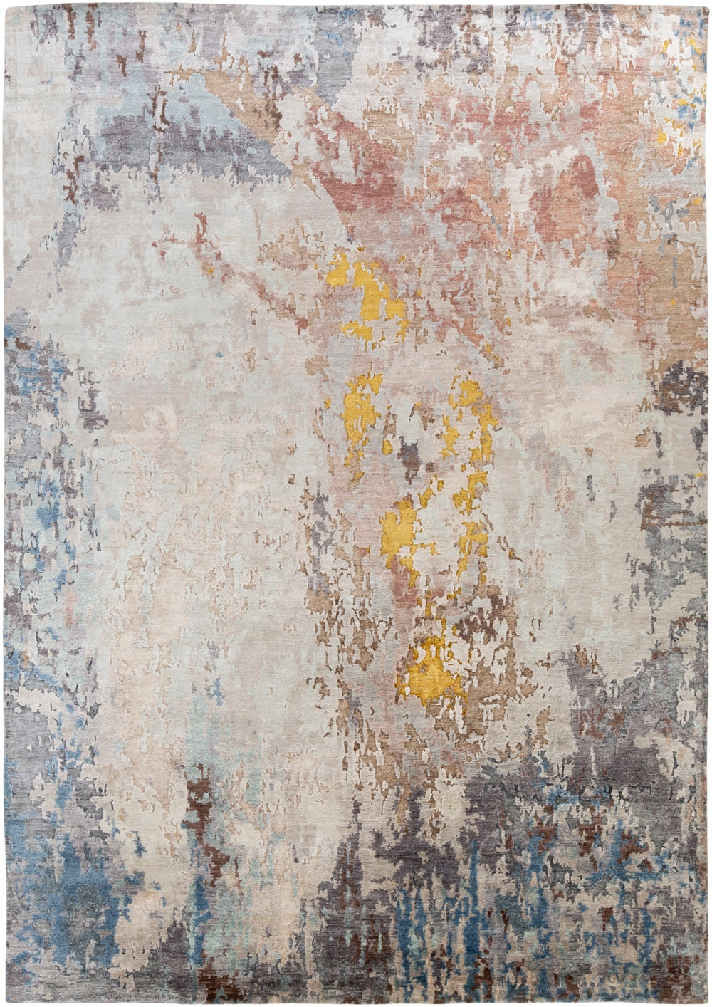 Imola IML-1000 Modern Viscose Rug IML1000-913 Aqua, Taupe, Charcoal, Eggplant, Seafoam, Mustard, Camel 100% Viscose 9' x 13'