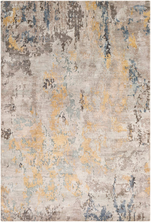 Imola IML-1001 Modern Viscose Rug IML1001-913 Wheat, Light Gray, Taupe, Medium Gray 100% Viscose 9' x 13'