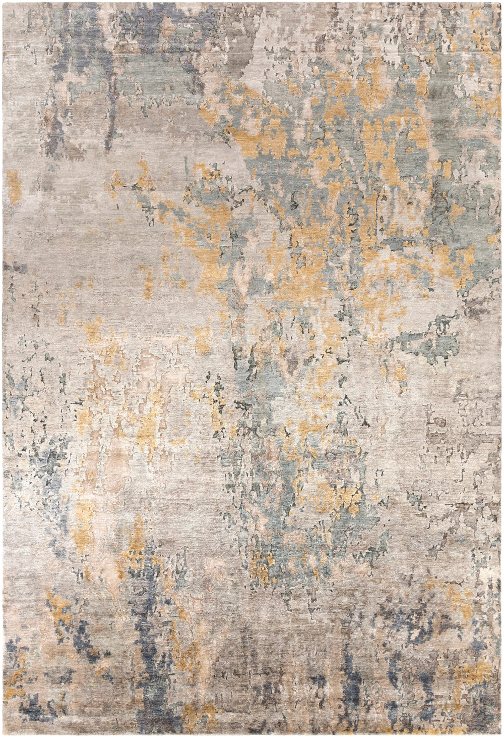 Imola IML-1001 Modern Viscose Rug IML1001-913 Wheat, Light Gray, Taupe, Medium Gray 100% Viscose 9' x 13'