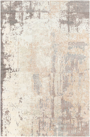 Imola IML-1005 Modern Viscose, Linen, NZ Wool Rug IML1005-913 Charcoal, Taupe, Cream, Light Gray 60% Viscose, 28% Linen, 12% NZ Wool 9' x 13'