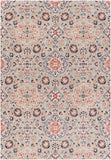 Infinity INF-2309 Traditional Polyester Rug INF2309-81012 Dark Blue, Denim, Rust, Camel, Medium Gray, Light Gray, Beige, Cream 100% Polyester 8'10" x 12'