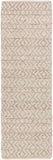 Ingrid ING-2004 Modern Viscose, Wool Rug ING2004-312 White, Ivory, Taupe 65% Viscose, 35% Wool 3' x 12'