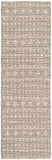 Ingrid ING-2005 Modern Viscose, Wool Rug ING2005-268 Beige, Cream, Dark Blue 65% Viscose, 35% Wool 2'6" x 8'