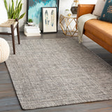 Inola INL-1001 Modern Wool Rug INL1001-81012 Light Gray, Medium Gray, Black, Dark Brown 100% Wool 8'10" x 12'